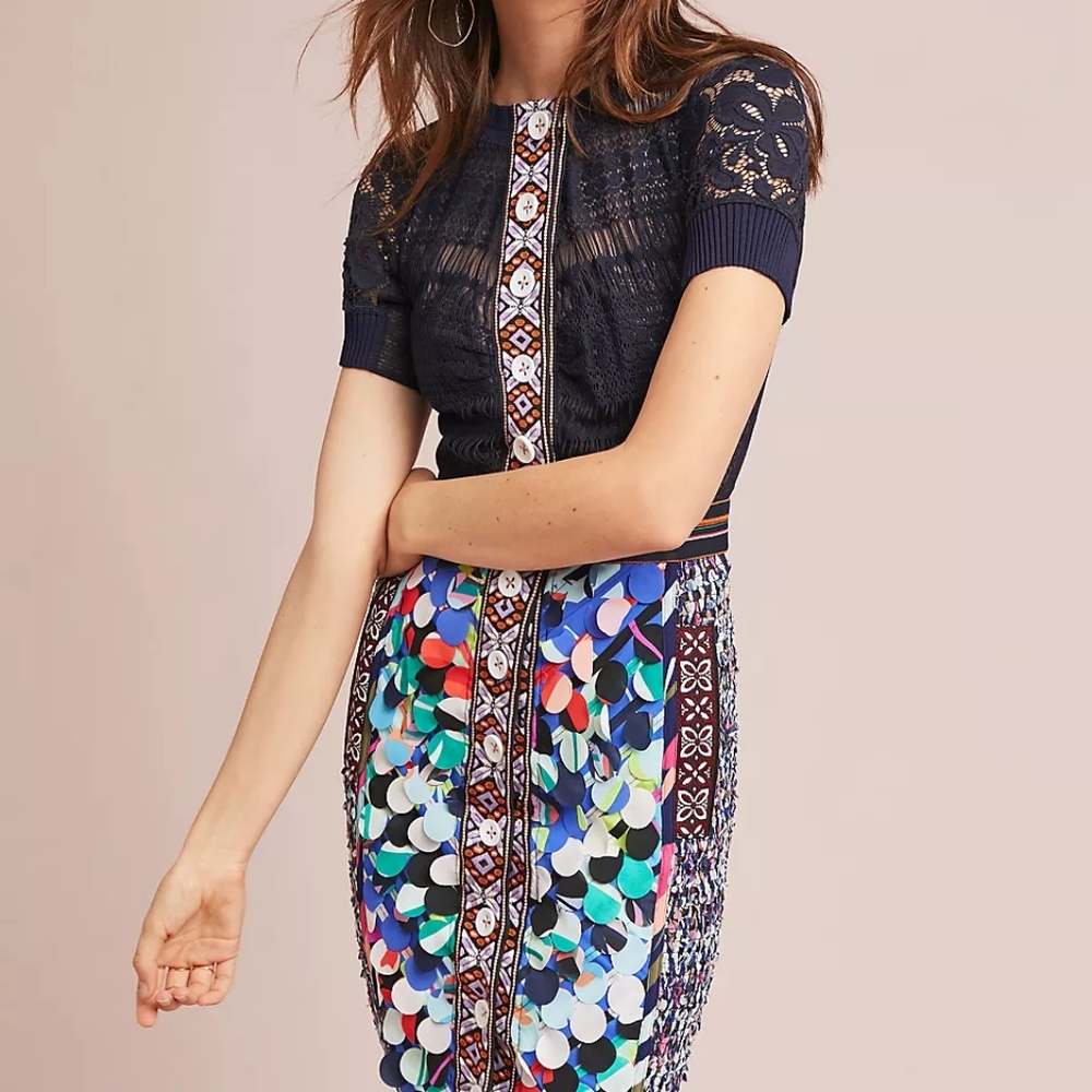 ISO Byron Lars for Anthropologie Dahlia Column dress
